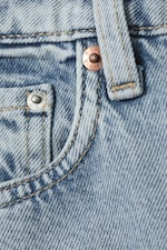 Dream Blue - Light Blue - Resolute Curve High Waisted Regular Straight Jeans - 1