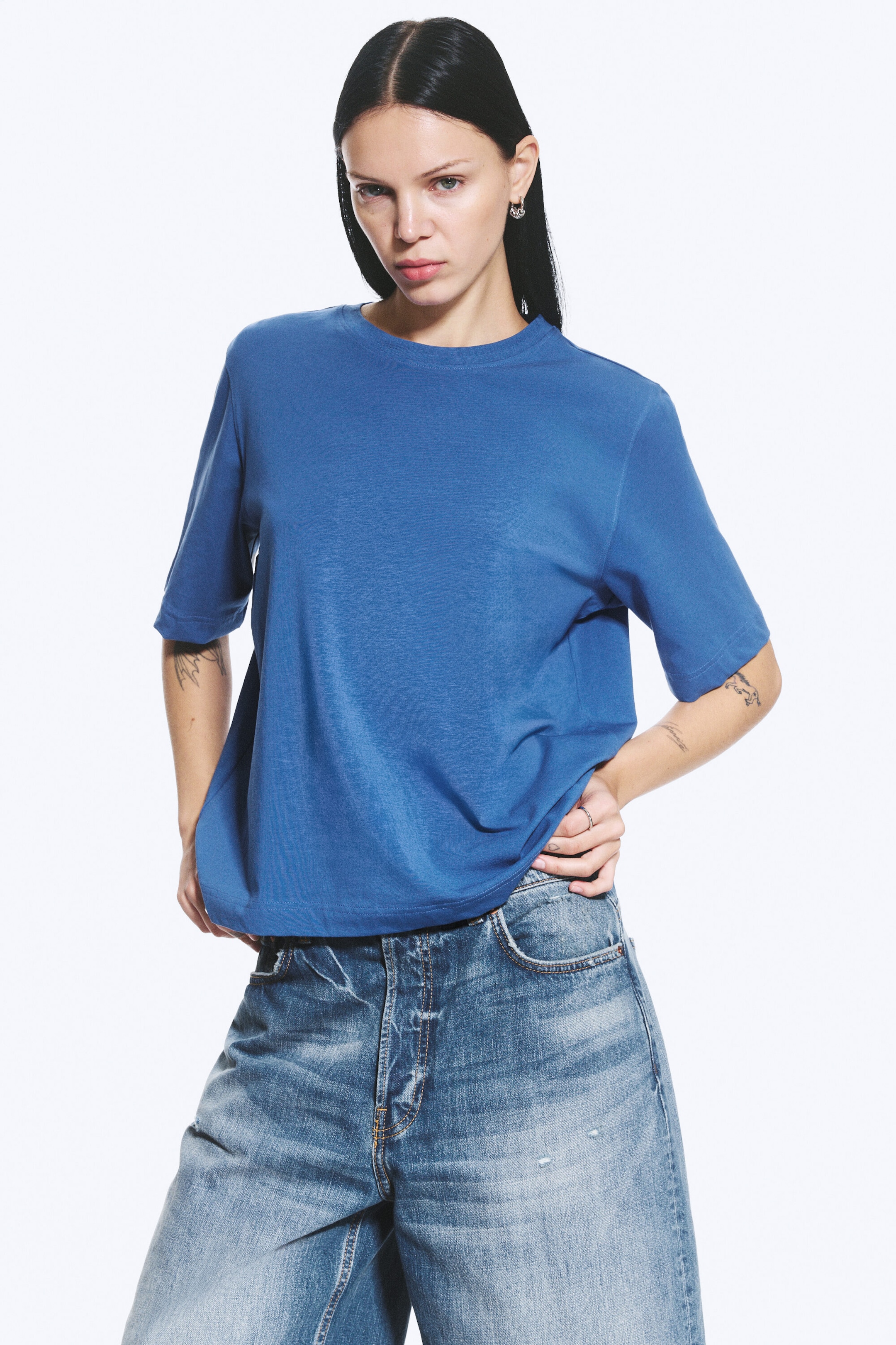 Blå - Perfect Boxy T-shirt - 2