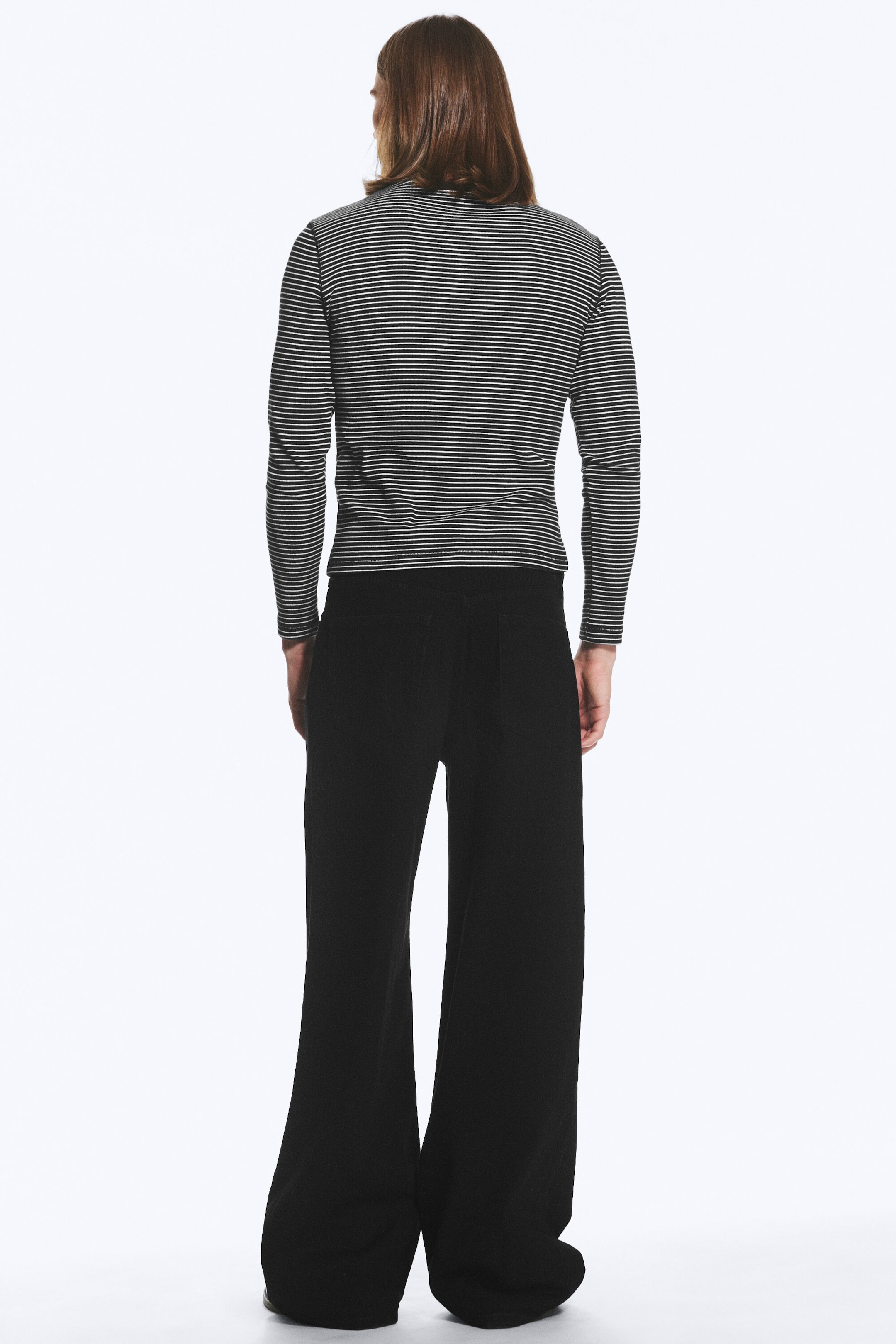 Schwarz - Solar Regular Waist Loose Wide Unisex Jeans - 4