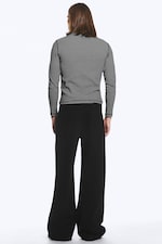 Schwarz - Solar Regular Waist Loose Wide Unisex Jeans - 4