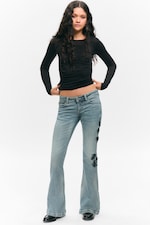 Perseus Blue - Mittelblau - Low-Waist-Jeans mit Bootcut - 1