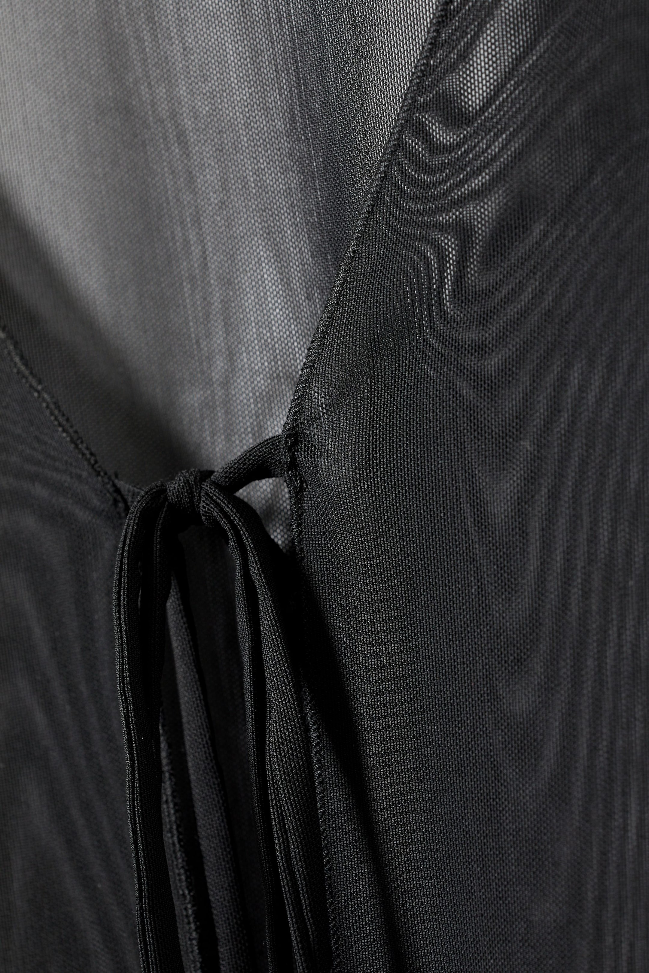Black - Asta Tie Long Sleeve - 1