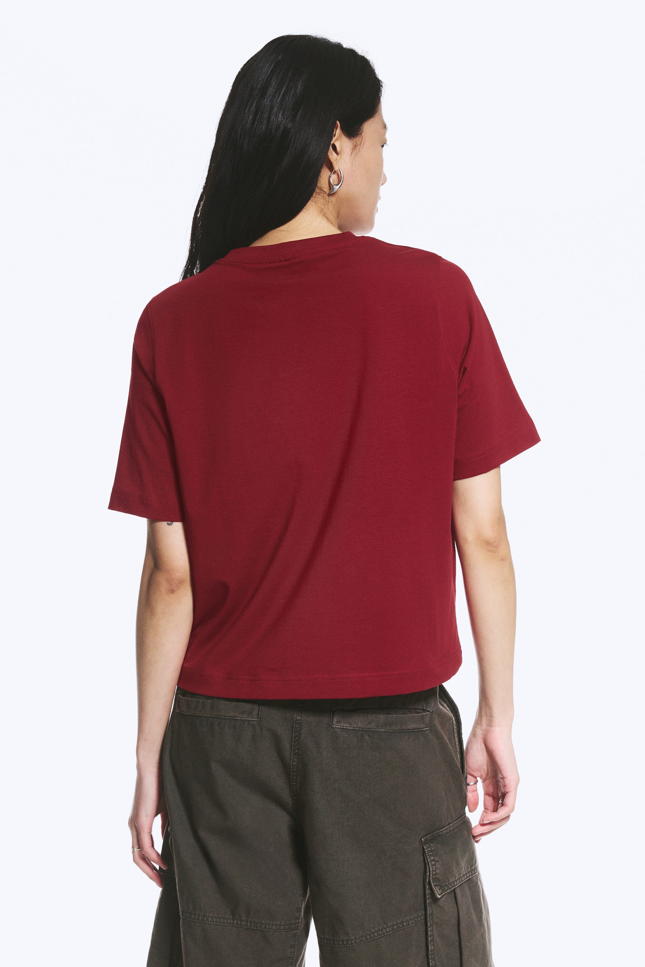 Dark Red - Perfect Boxy T-shirt - 2