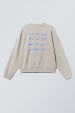 Atmosphere zacht taupe - Regular fit sweatshirt met graphic en raglanmouwen - 2