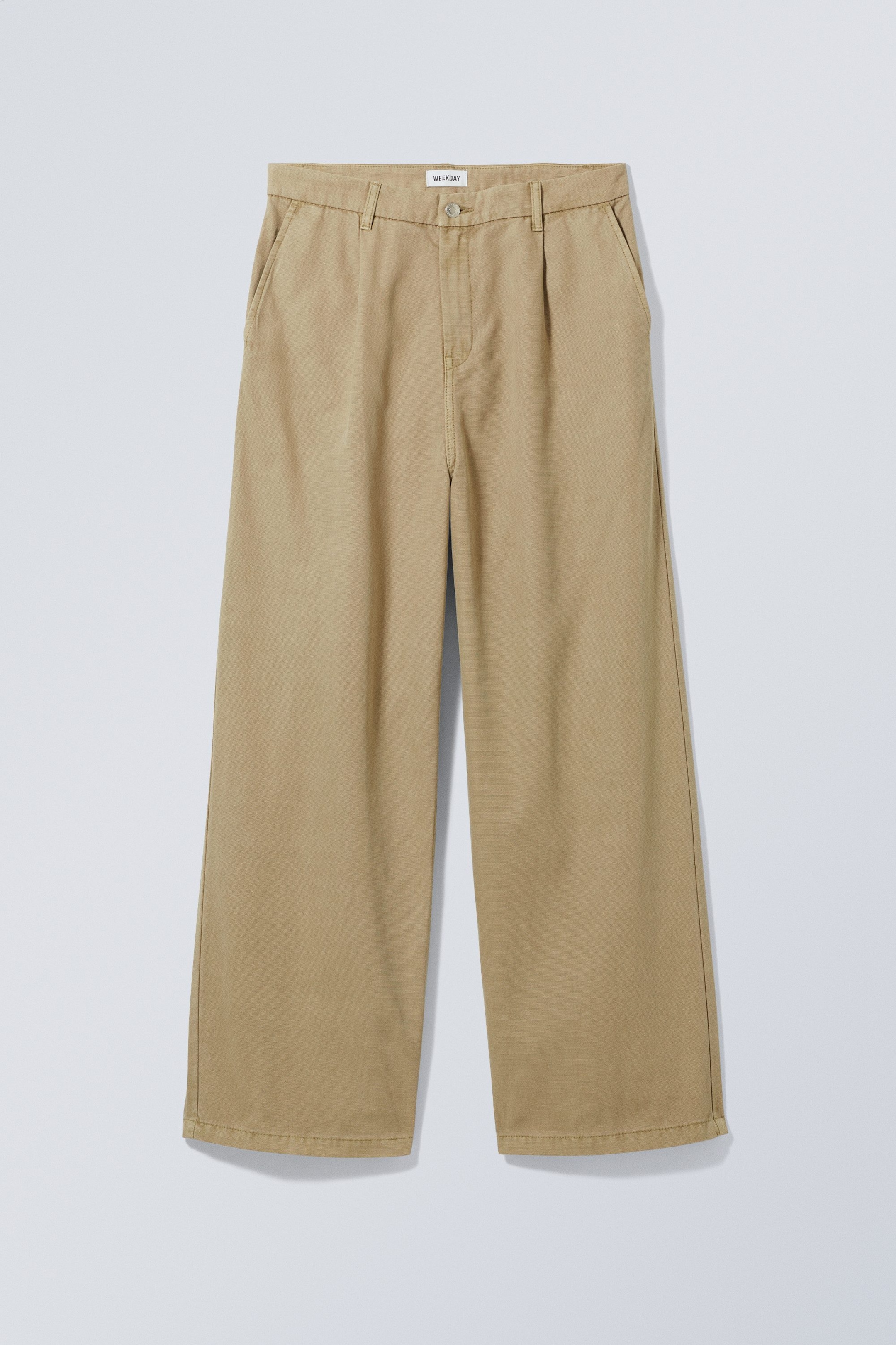 Beige - Hose Nikolas mit weitem Bein - 0