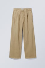 Beige - Hose Nikolas mit weitem Bein - 0