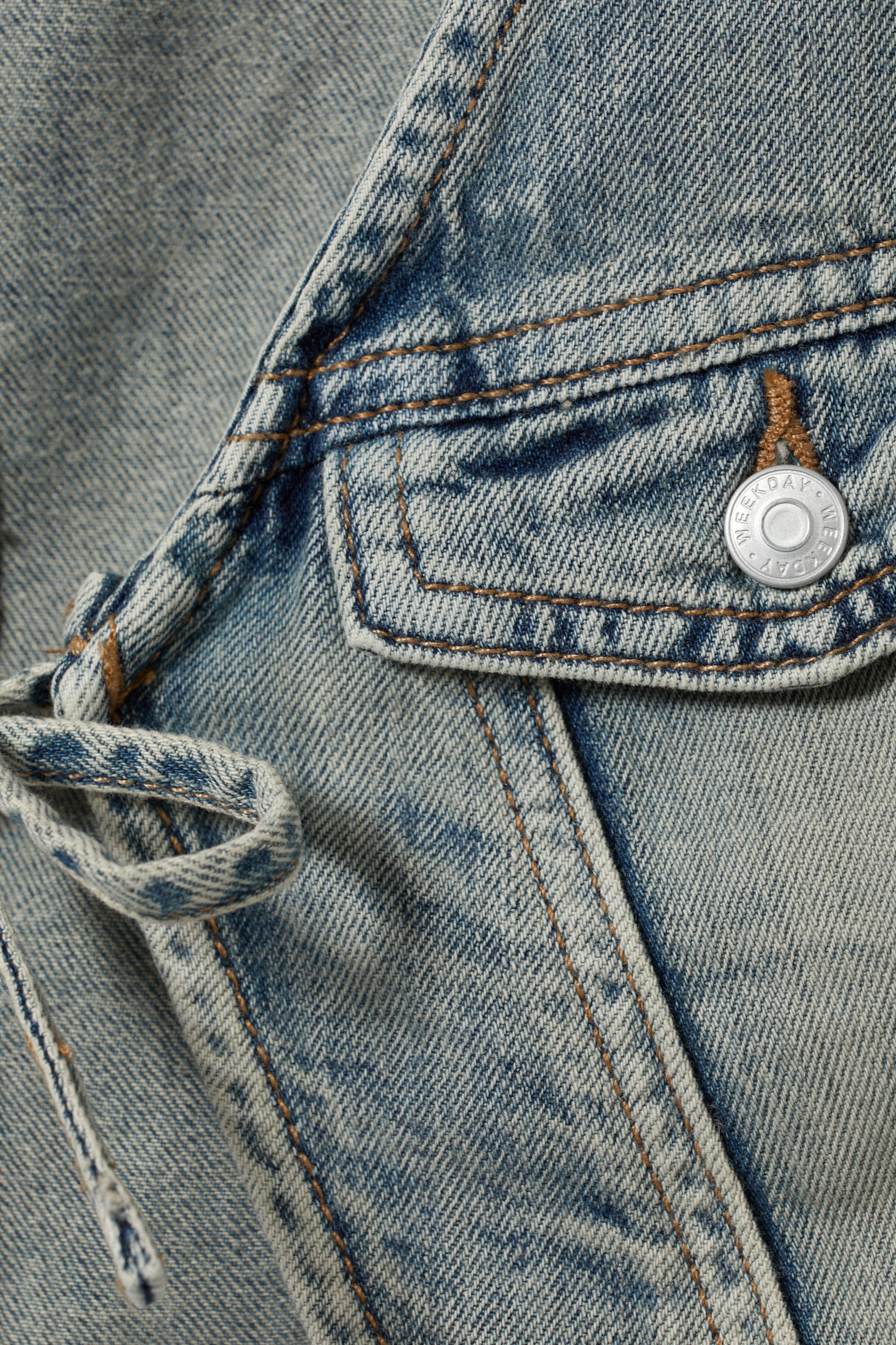 Blau gefleckt - Jeansweste Pearl - 1