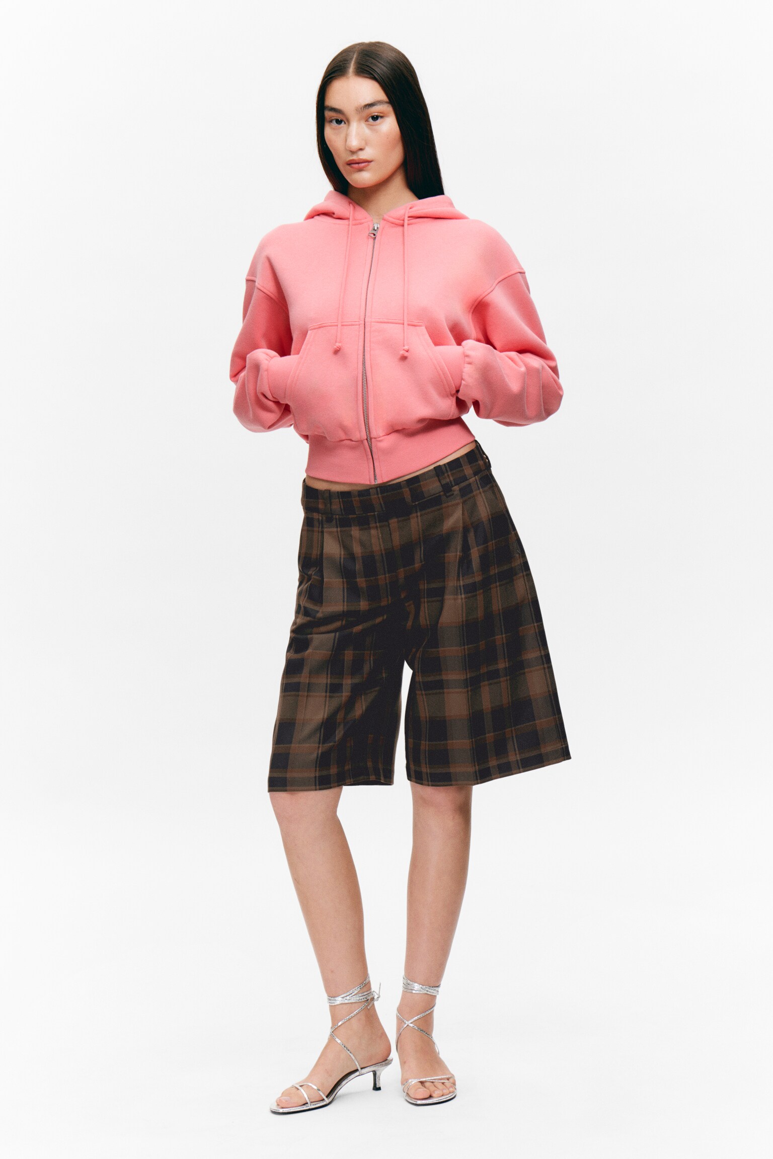 Hoodie con zip - Pink - Magic/Dark Brown - Magic/Washed Light Beige