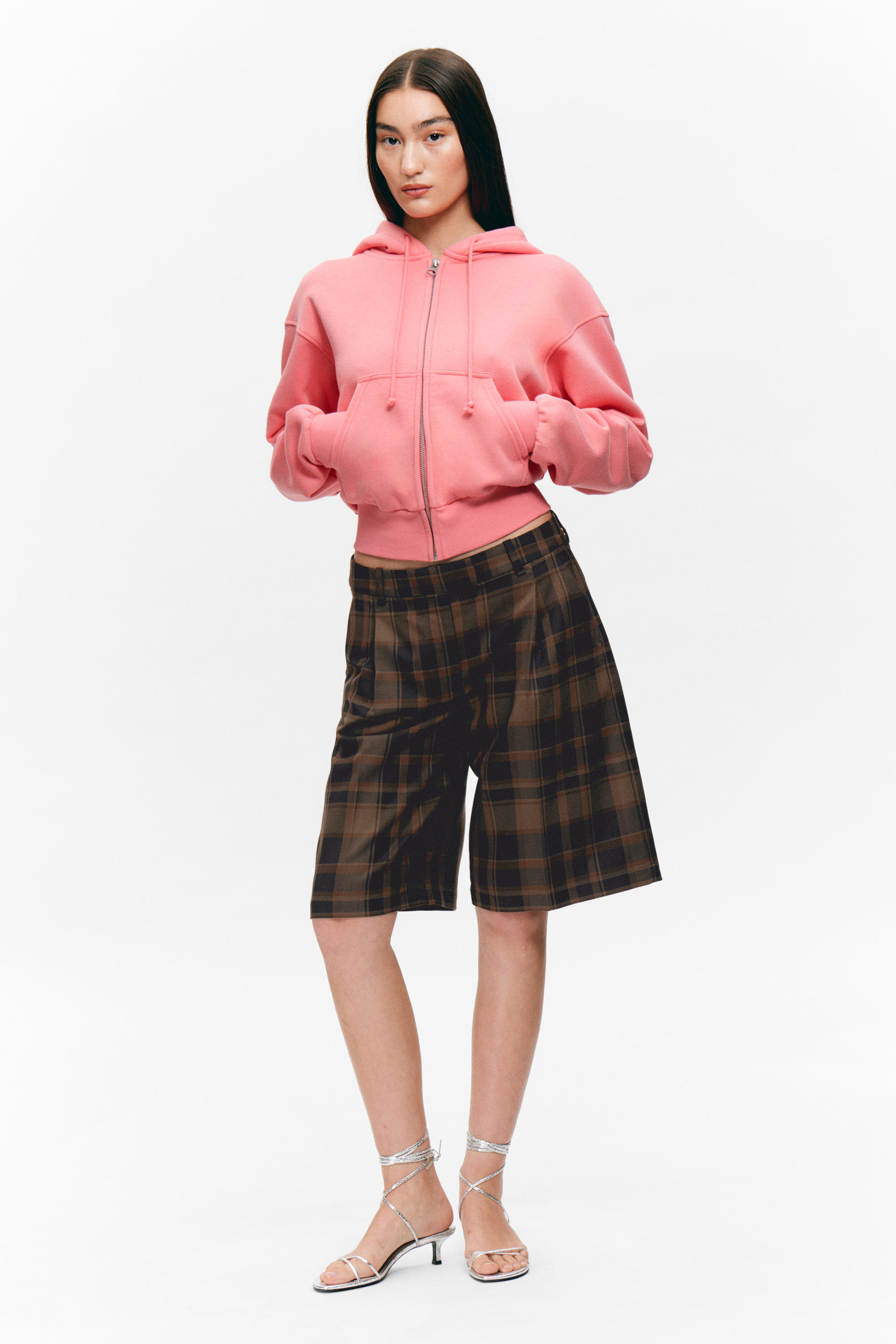 Pink - Magic - Short Zip Hoodie - 1
