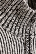 White/Black - Relaxed wool-blend cardigan - 5
