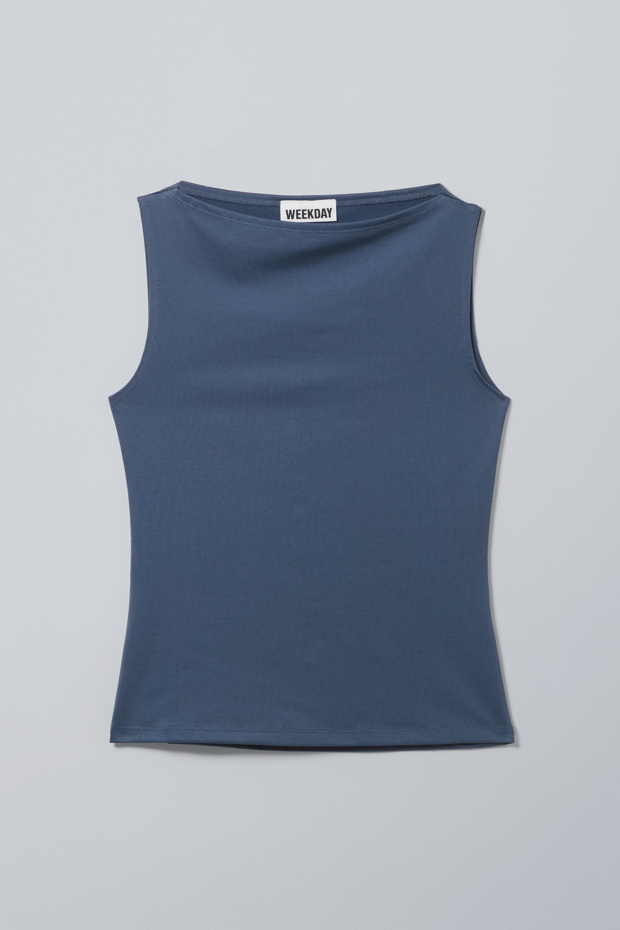 Mörkblå - Annie Boatneck Sleeveless top - 0