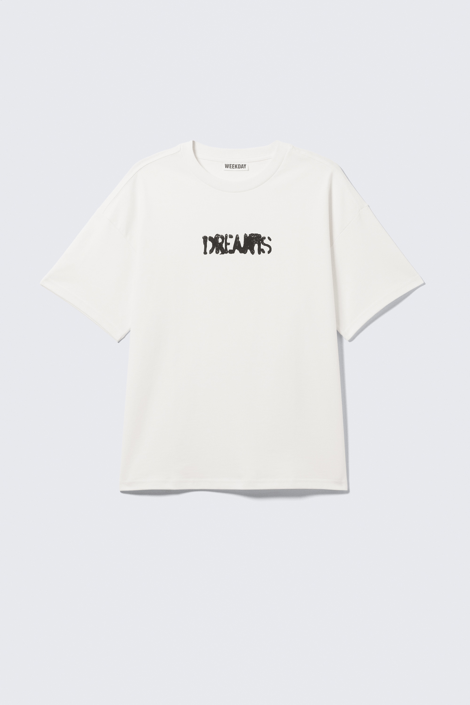 Great Boxy Printed Graphic Tee - Alb - Dreams/Negru - Restart/Albastru intens - Four Man Gang/Roșu închis/Negru - Midnight/Negru spălat - Mizzion/Alb - Smilish