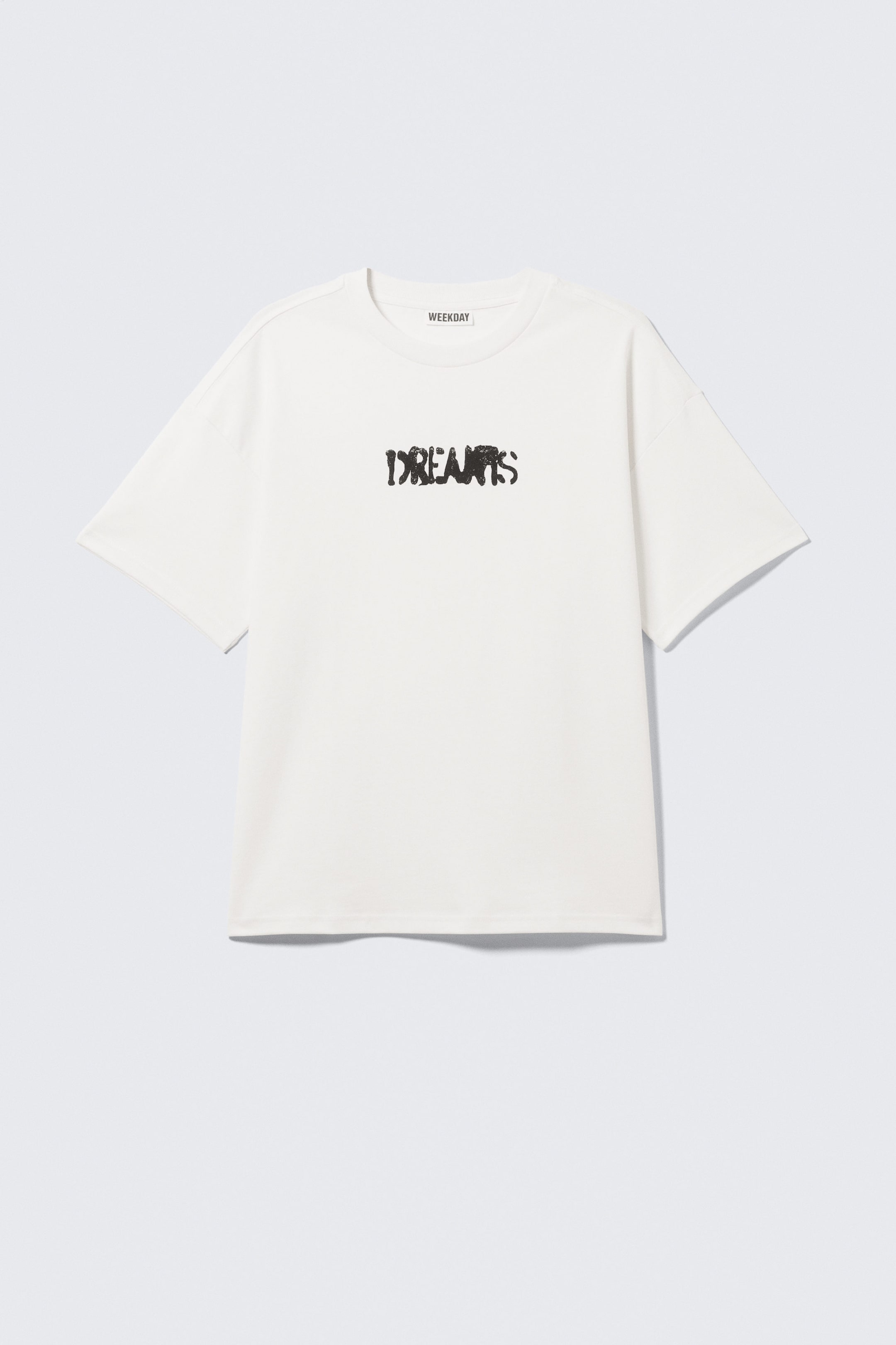 Blanc - Dreams - T-shirt carré à imprimé graphique Great - 3