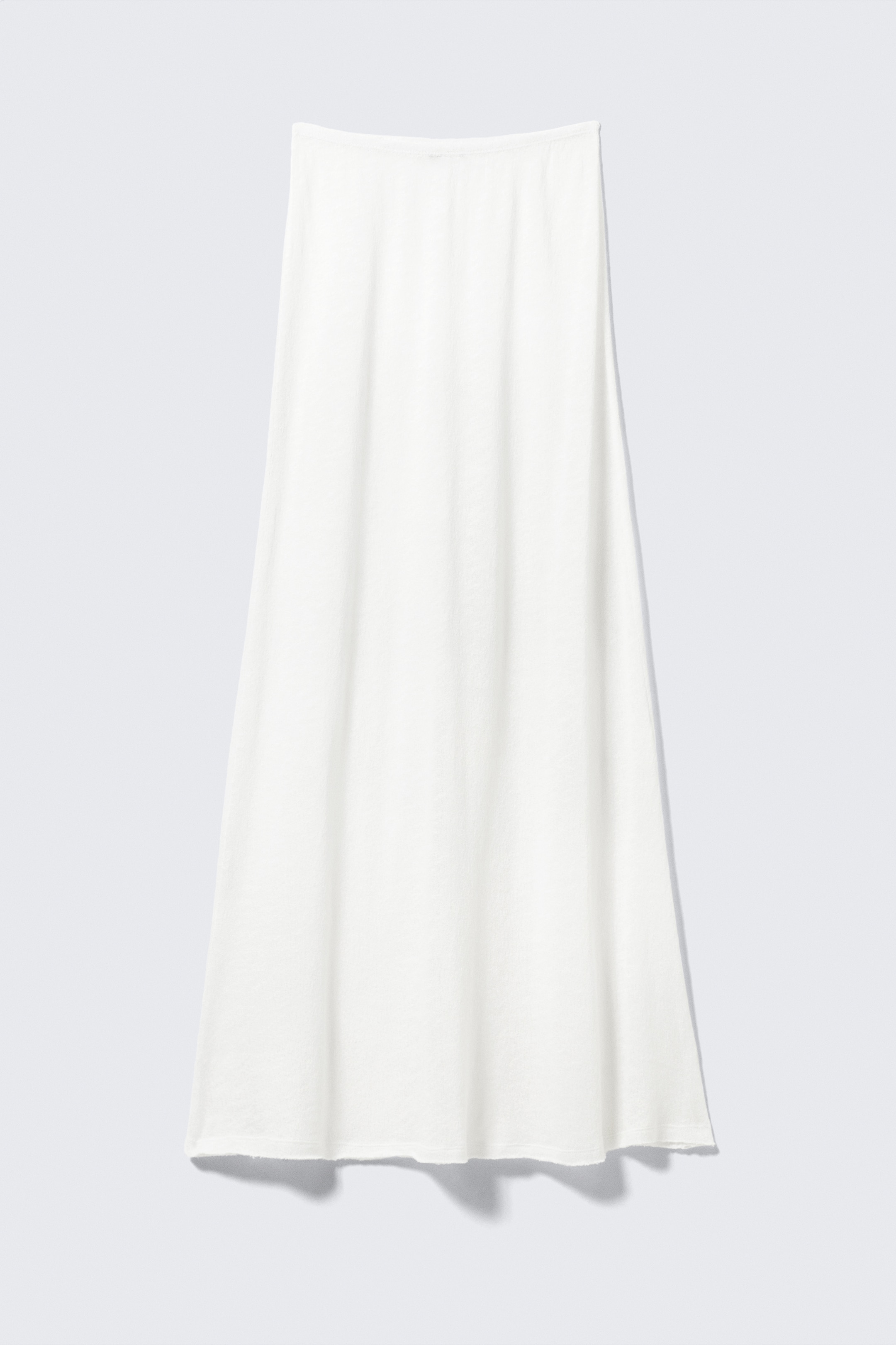 Ver imagen más grande: Falda maxi de punto de algodón - Blanco - MUJER | H&M ES 4