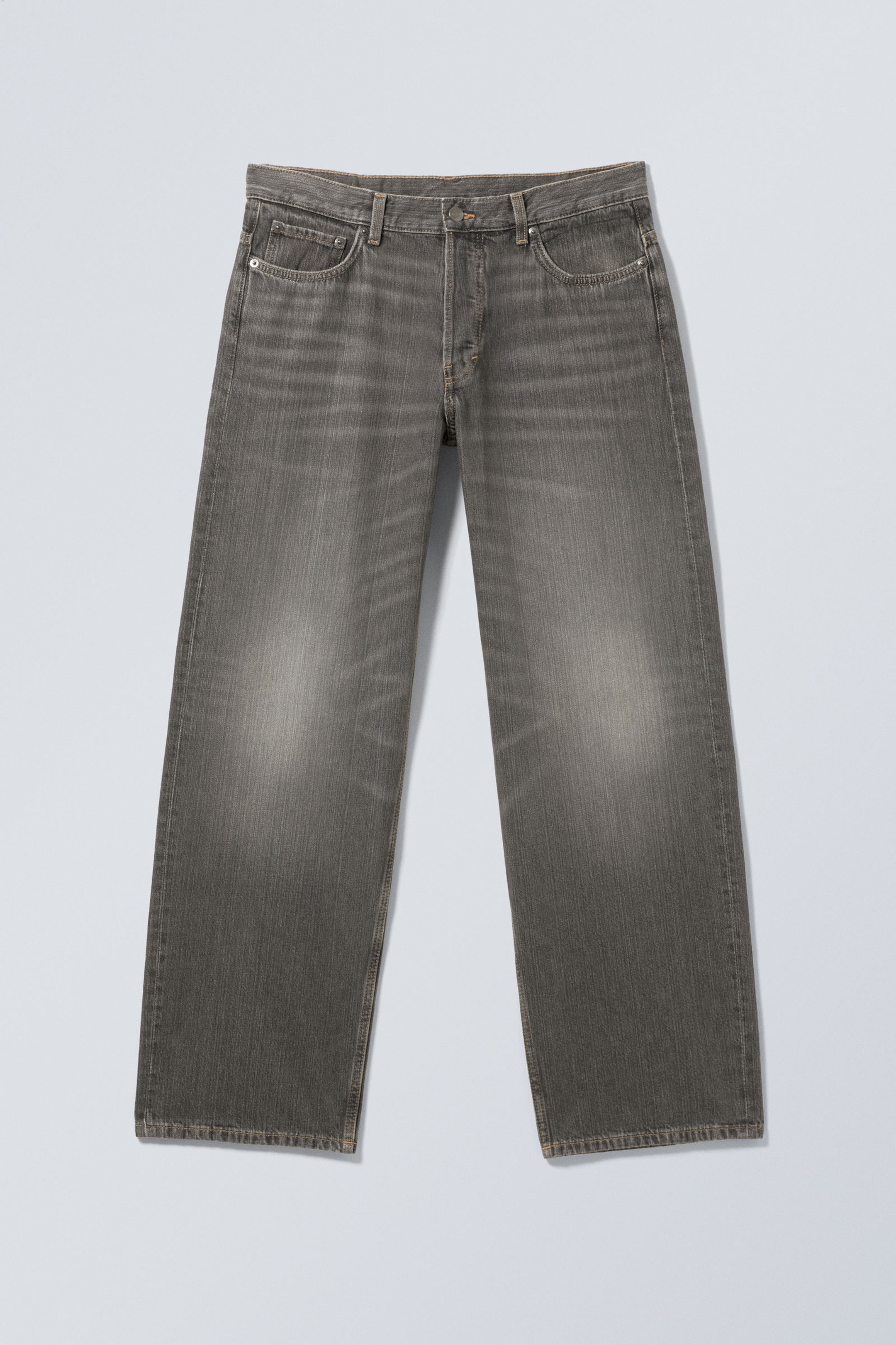#5B5C5F - Sphere Low Rise Loose Straight Leg Jeans - 1