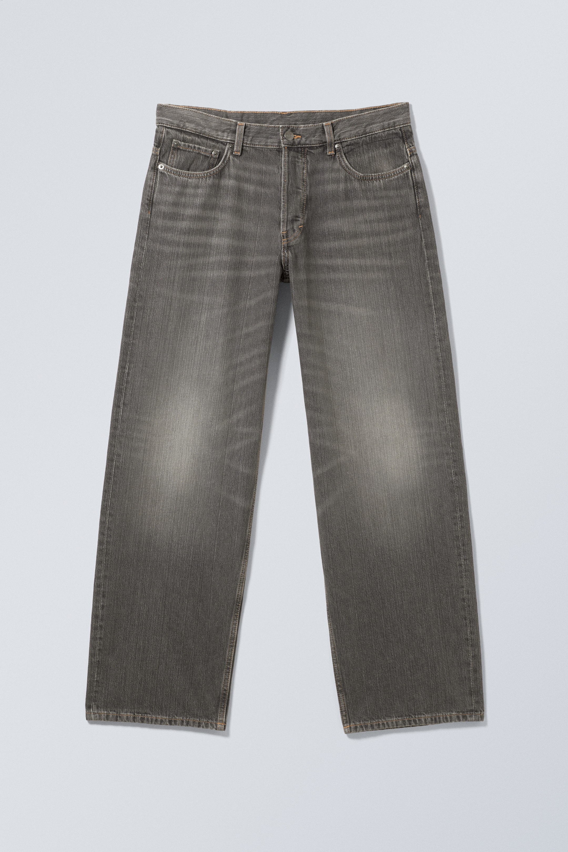 Mine Grey - Donkergrijs - Sphere Low Rise Loose Straight Jeans - 1