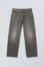 Mine Grey - Donkergrijs - Sphere Low Rise Loose Straight Jeans - 0
