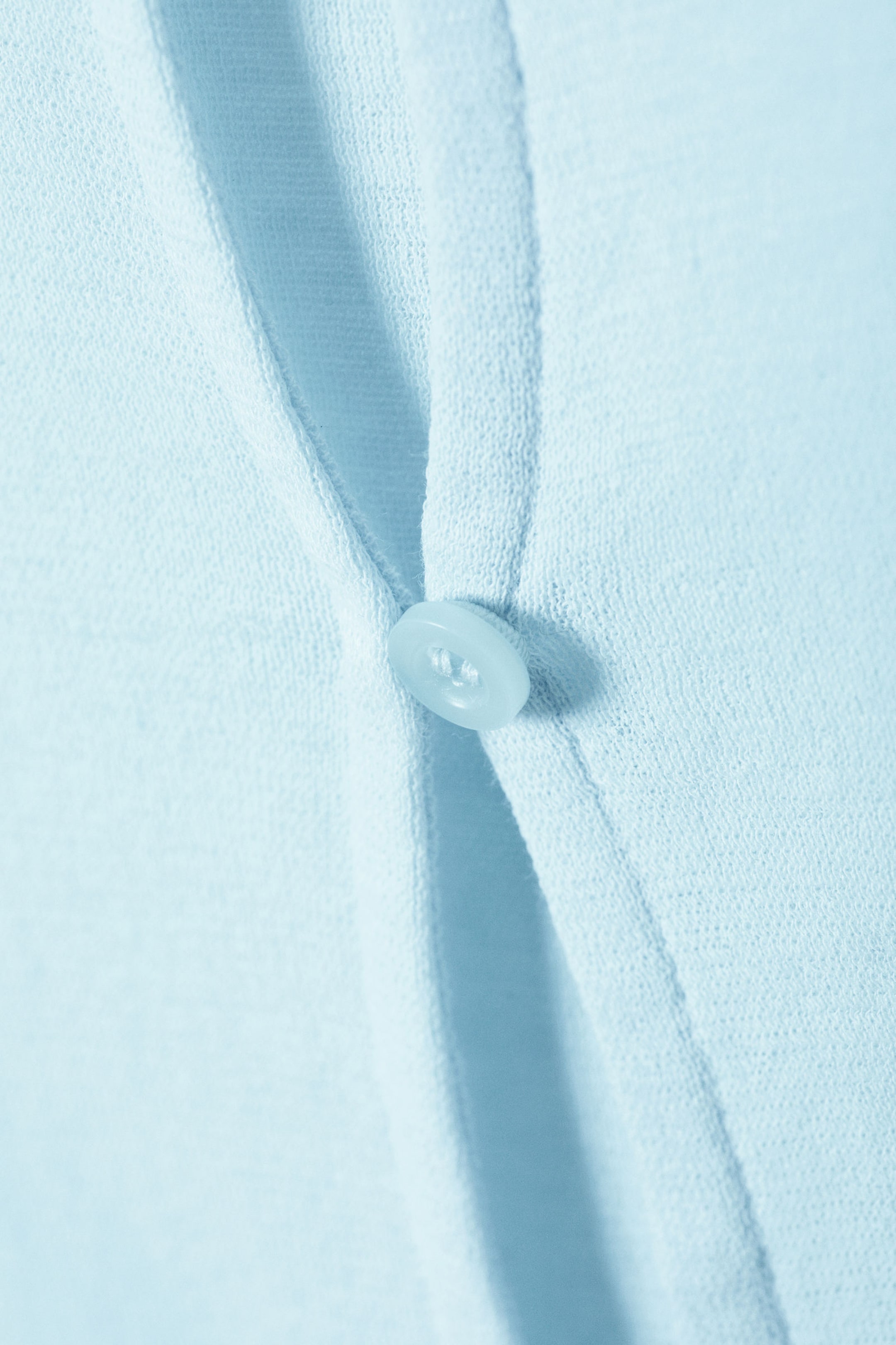 Light Blue - Slim Single-breasted Cardigan - 1
