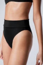 Black - Heat High Waist Bikini Bottoms - 1