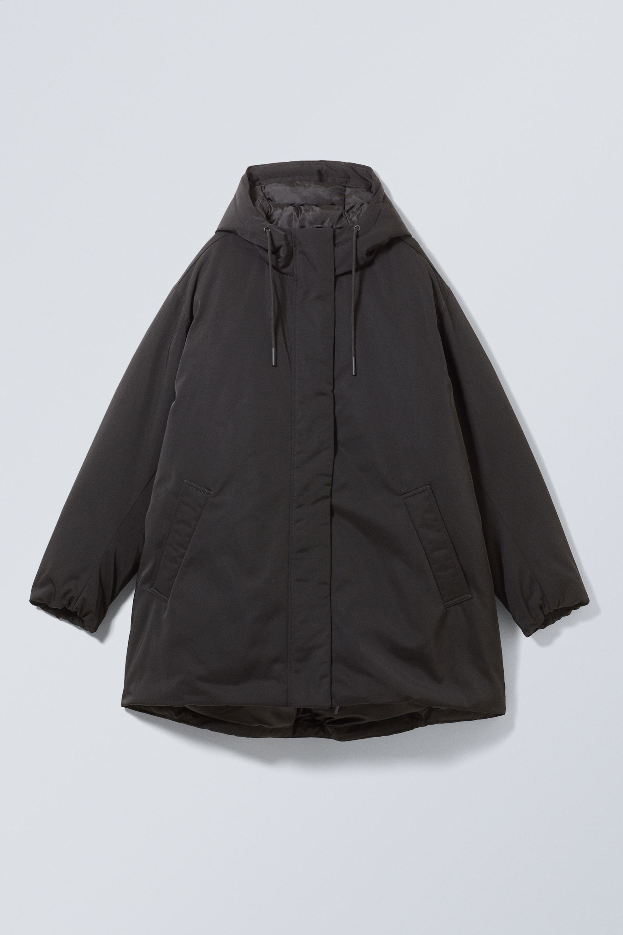 Schwarz - Oversized-Steppjacke Honey - 1