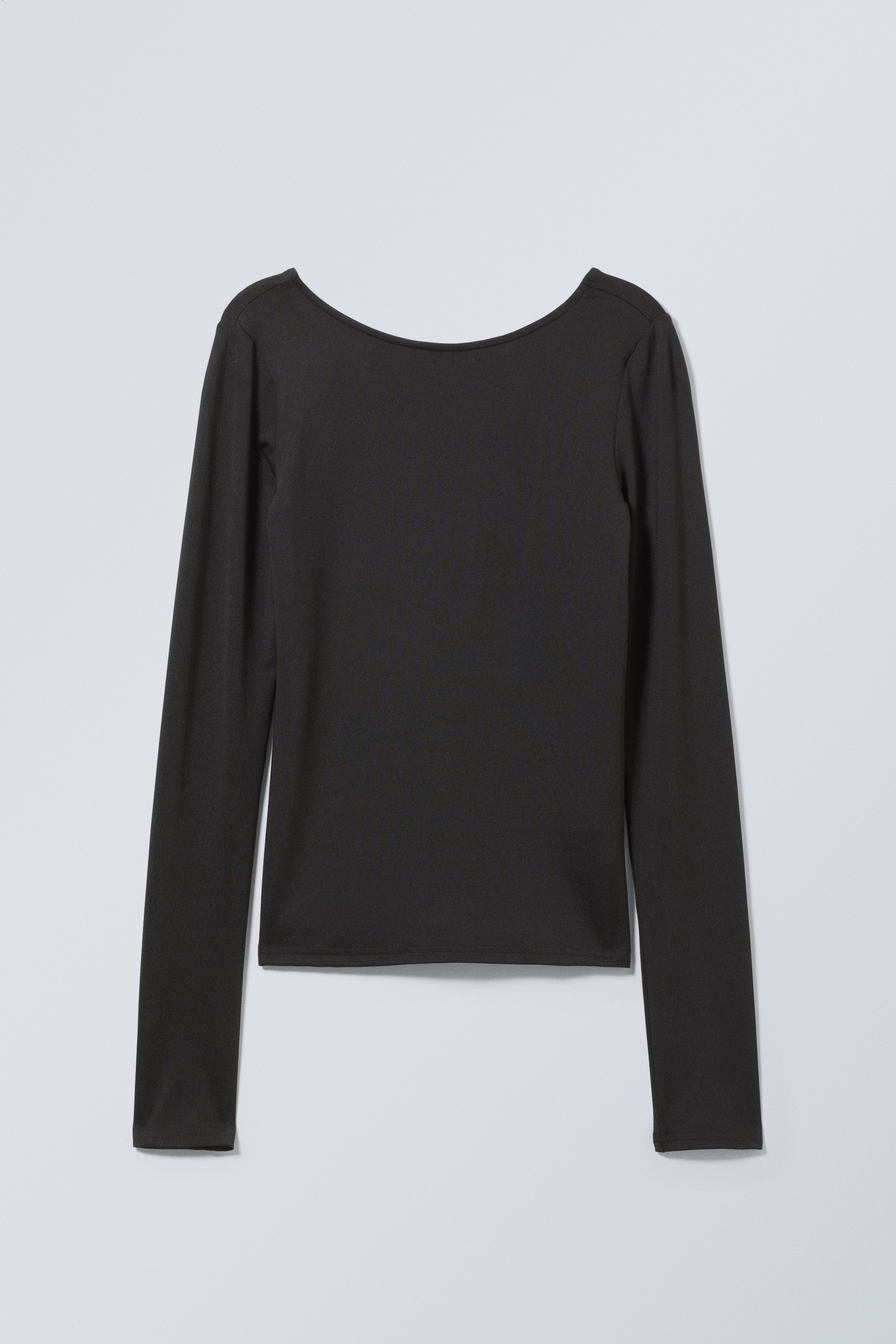 View larger image: Gizem Open Back Long Sleeve Top - Black - Ladies | H&M GB 1