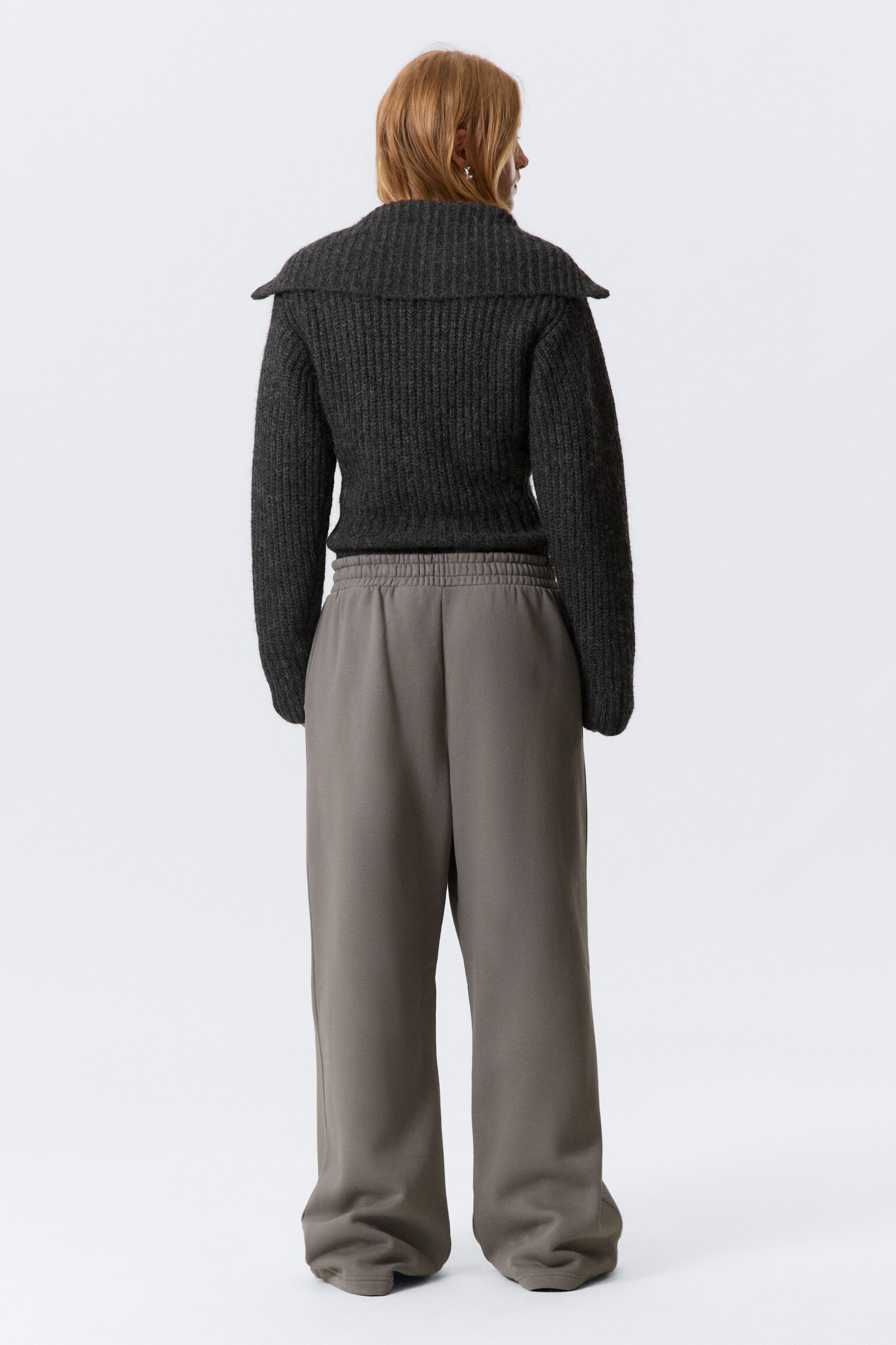 Loose Long Heavyweight Sweatpants - Grå/Mörkgrön/Svart/Grå/Melange/Mörkbrun/Marinblå - 4