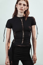 Black - Slim Fit Knot Tee - 0