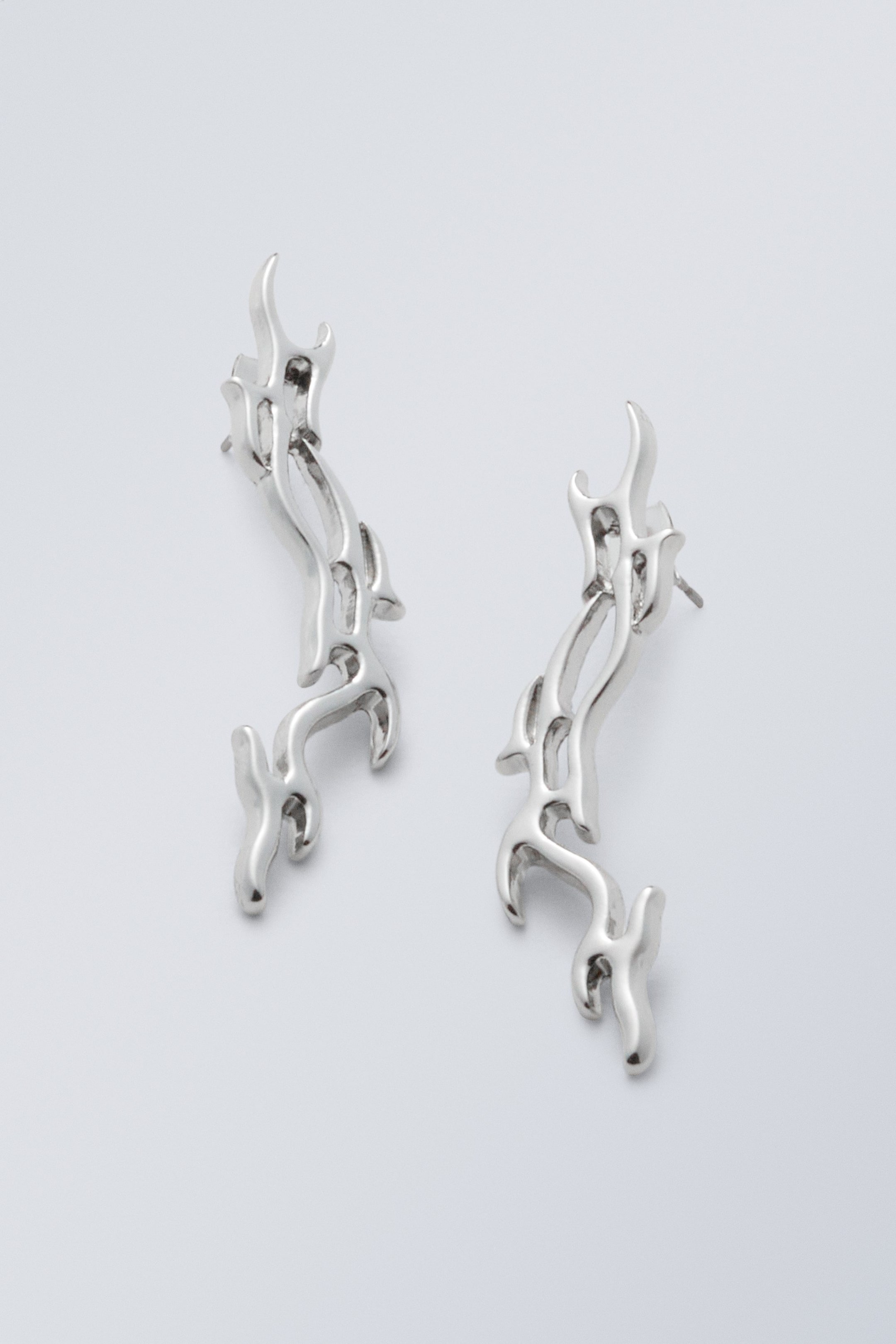 Dark Silver Metal - Ohrringe Asta - 0