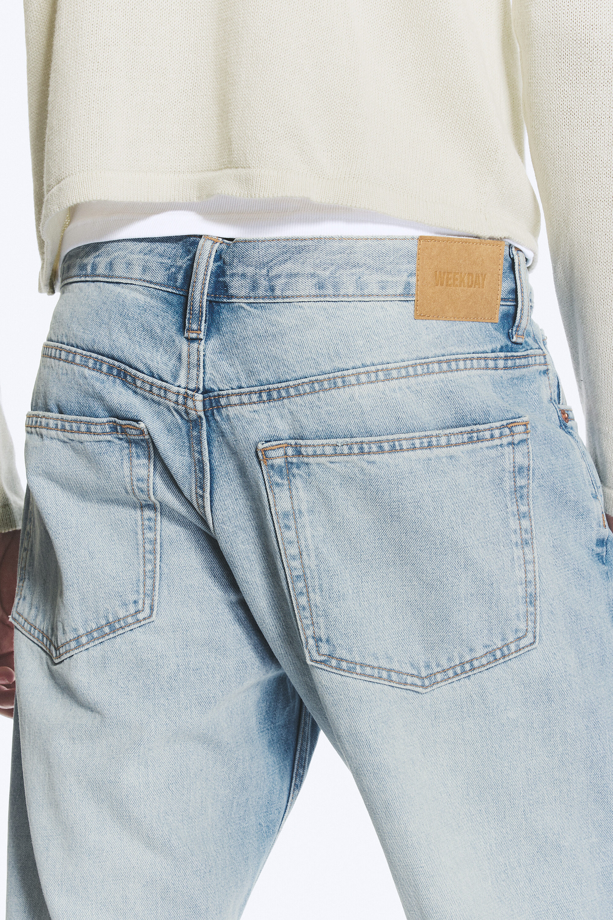 meteor low rise relaxed straight jeans - Kimberley Blue - Medium