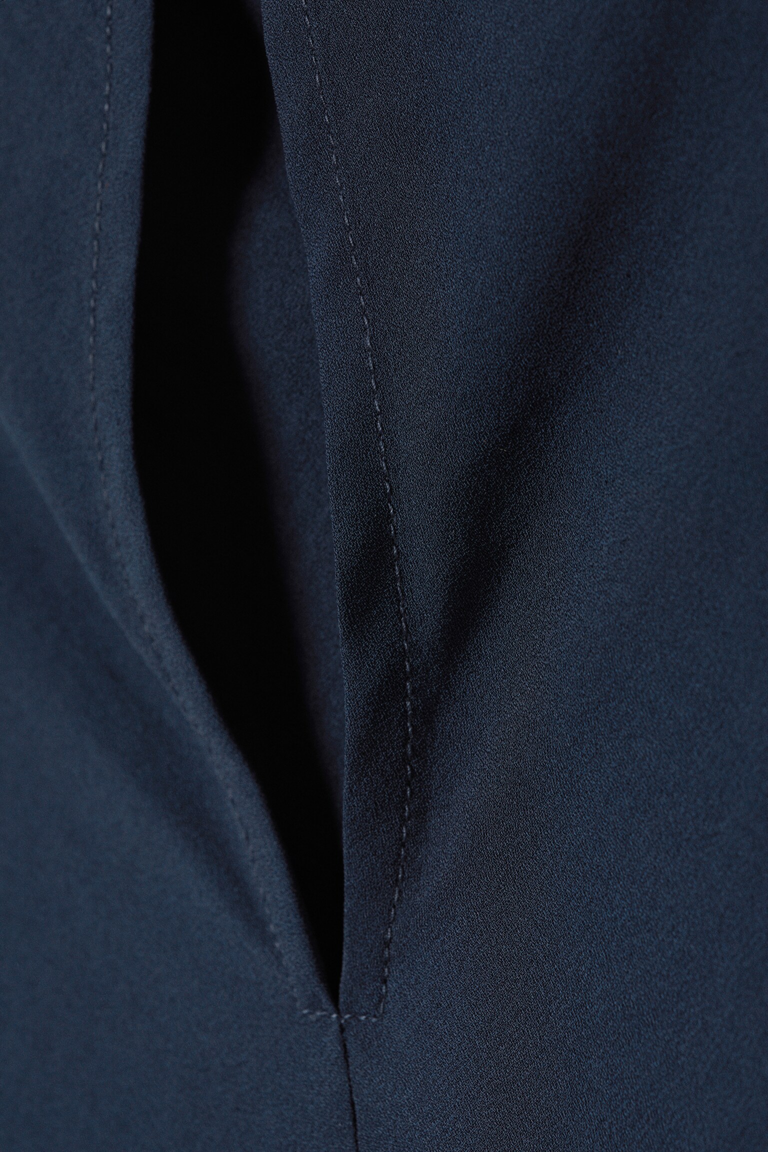 Sheer Sleeveless Boat-Neck Mini Dress - Dark Blue/Dark Grey/Black & Dark Mole - 6