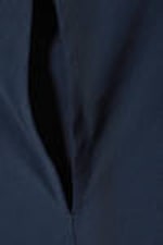 Dark Blue - Sheer Sleeveless Boat-Neck Mini Dress - 5