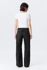 Paloma Black - Schwarz - Paz Mid Waist Loose Wide Leg Jeans - 4