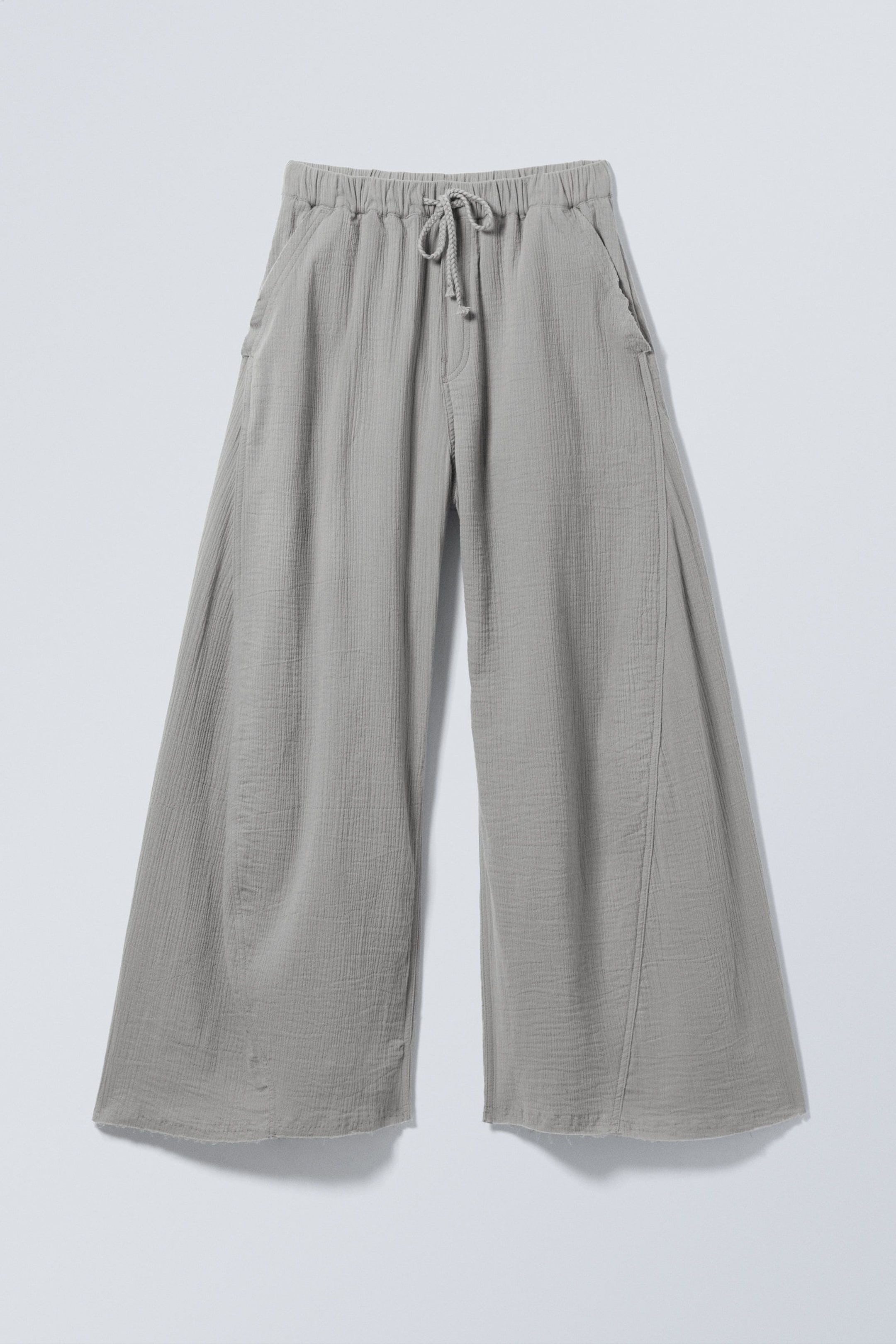 Dimgrå - Motion Low Waist Cotton Trousers - 9