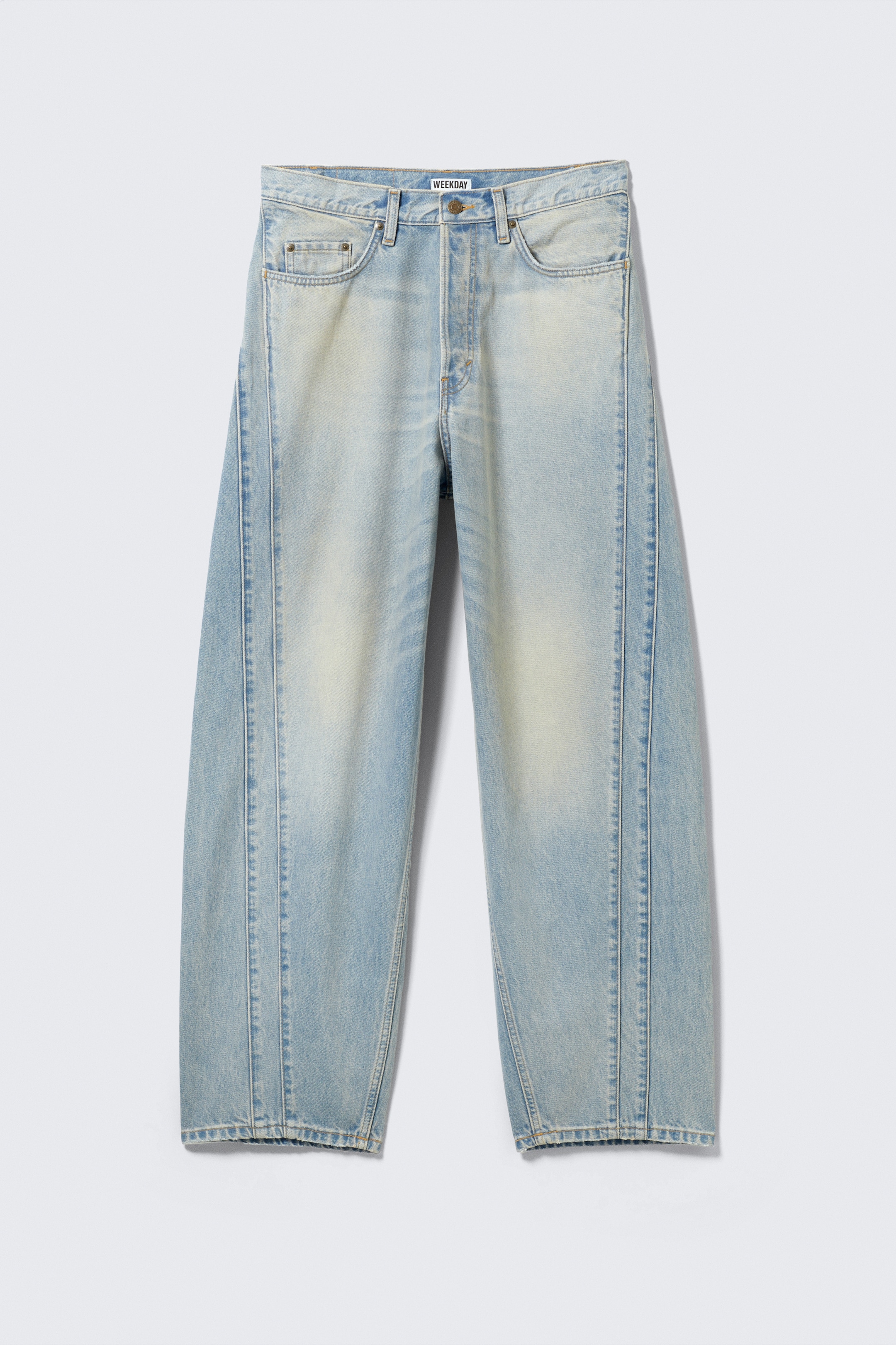 Visa större bild: Paneljeans med lös passform - Port Blue - Ljusblå - HERR | H&M SE 11