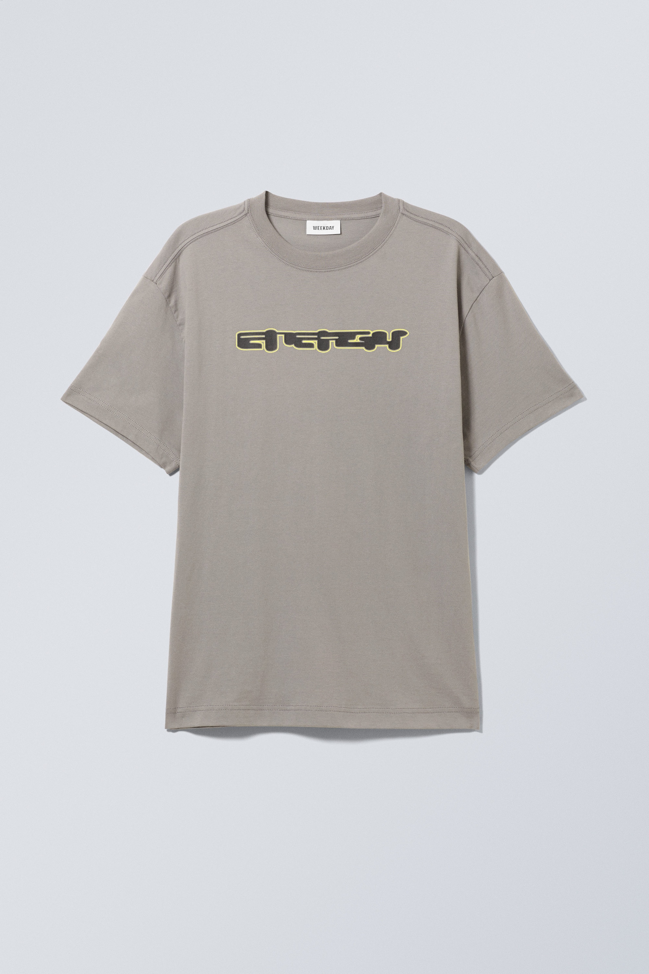 Energy Grey - Oversized Graphic Printed T-shirt - 0