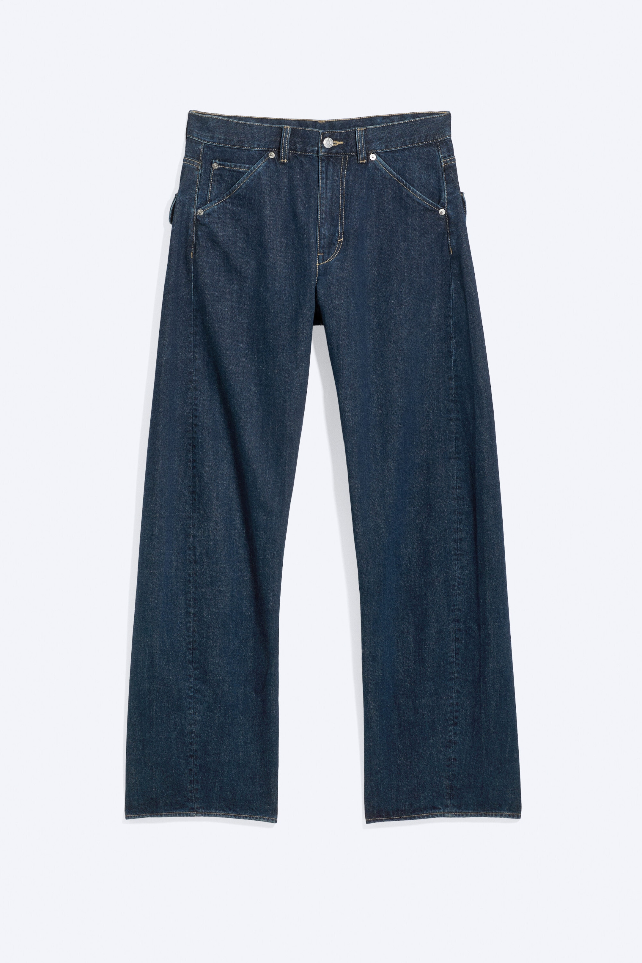 Blue Rinse - Dunkelblau - Low Waist Loose Skewed Jeans - 5
