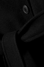 Schwarz - Kia Zweireihiger Oversize-Mantel aus Wollmischung - 6