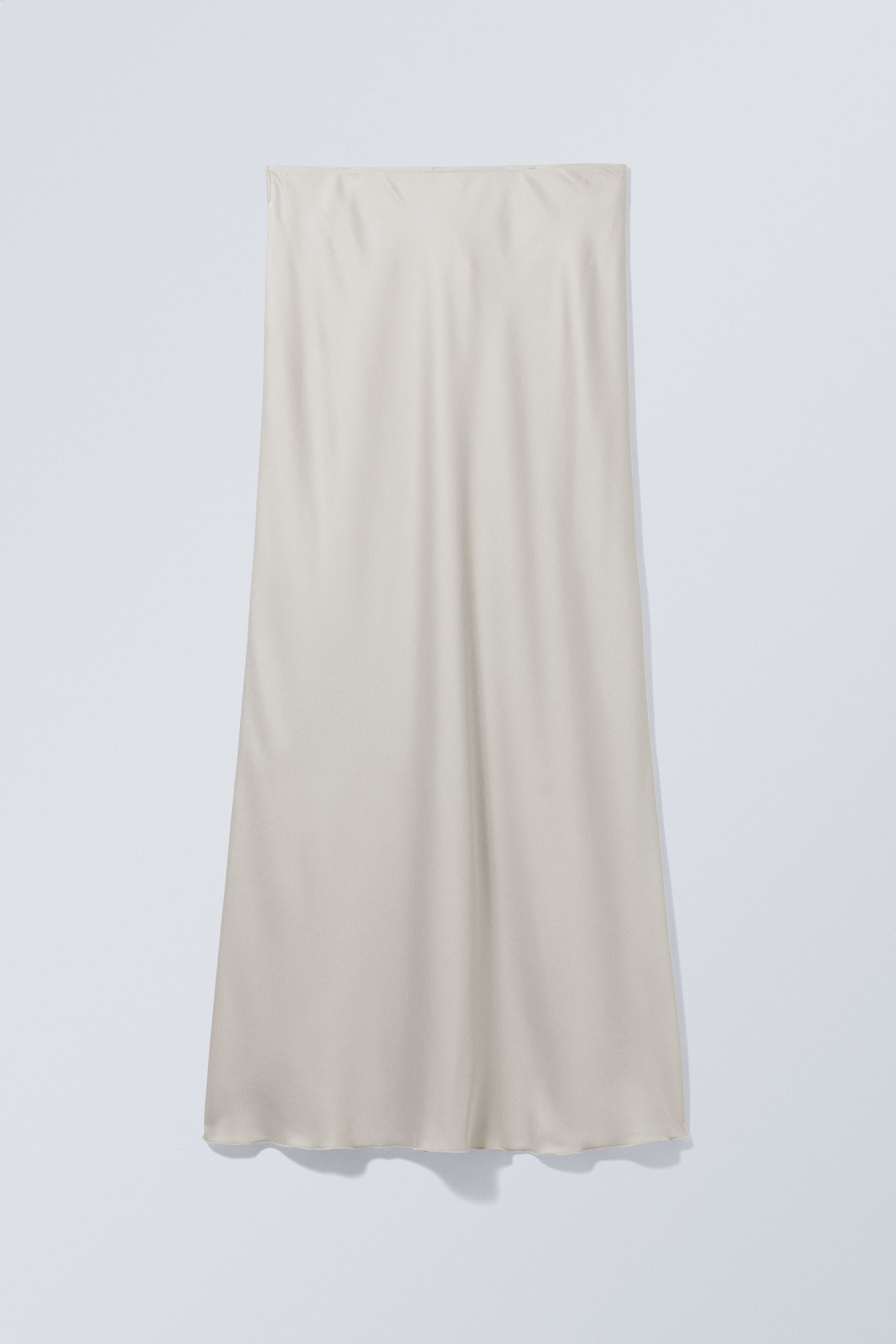 Dusty Grey - Trace Pull On Satin Skirt - 0