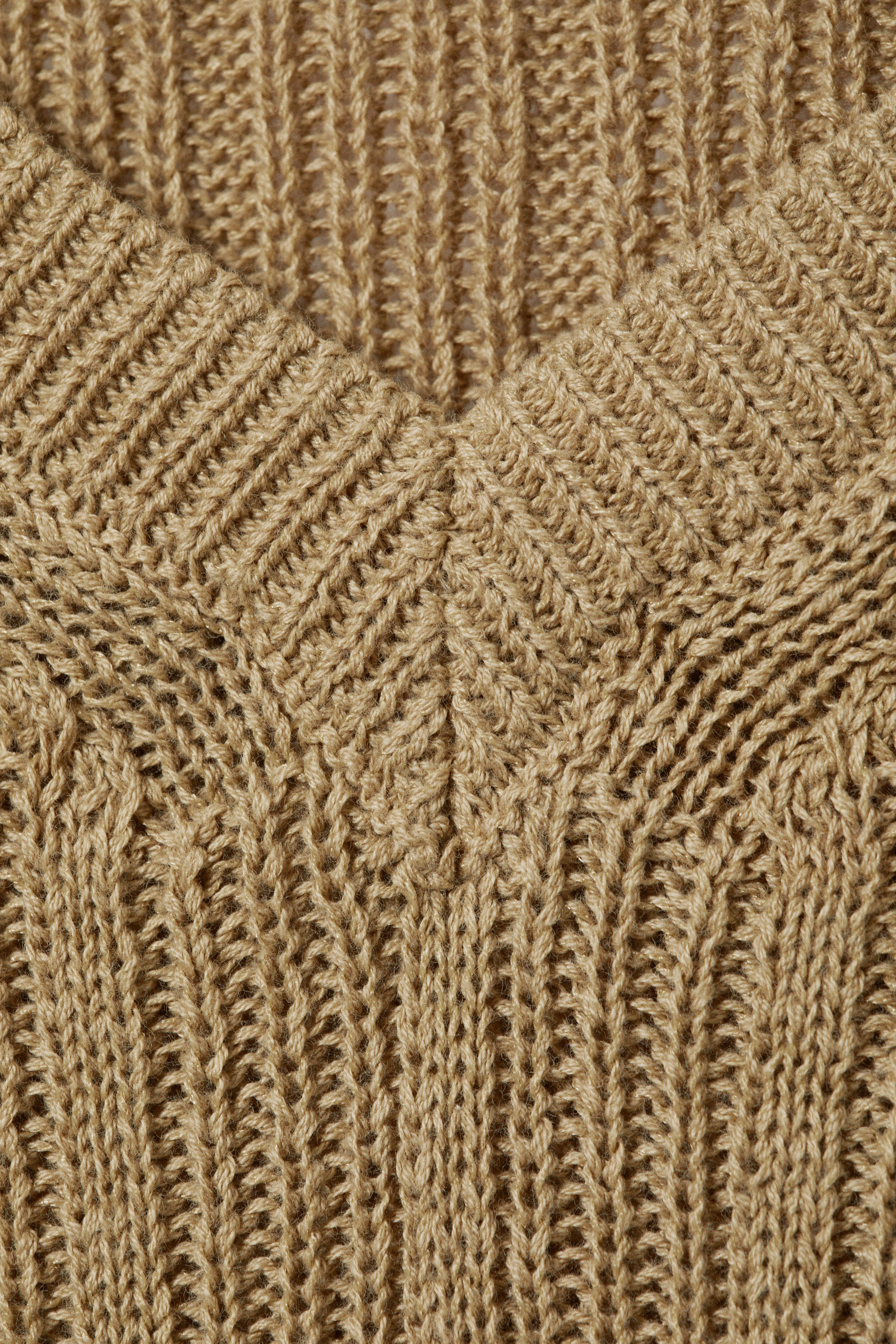 ribbed knitted v-neck vest - Beige | Weekday WW