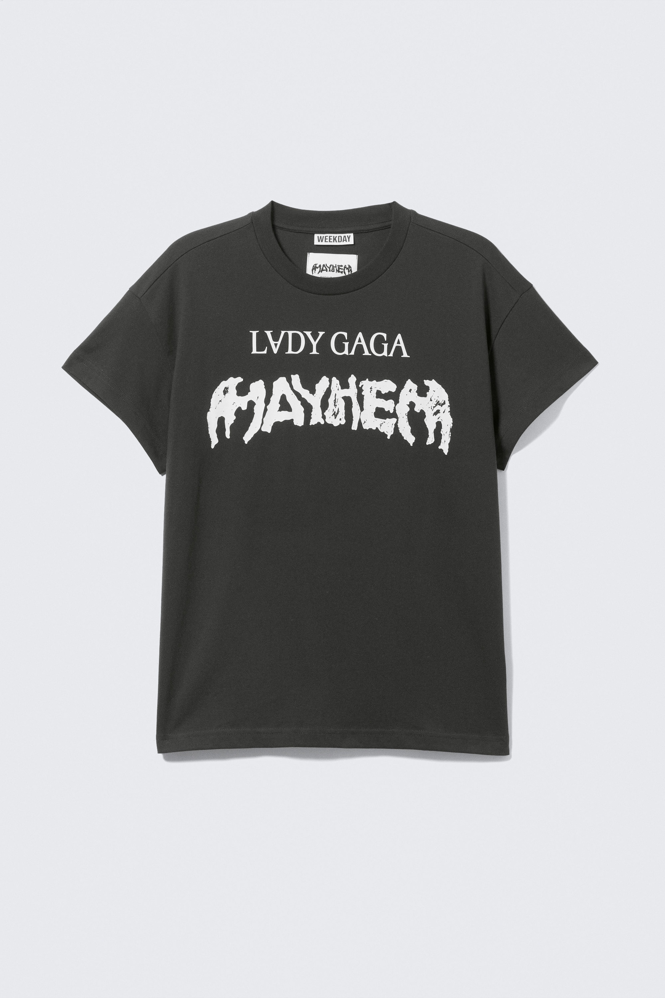 Off-black - Lady Gaga Short-Sleeved T-Shirt - 4