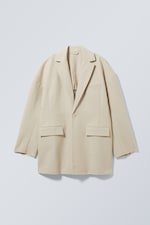 Beige - Hug Blazer - 0