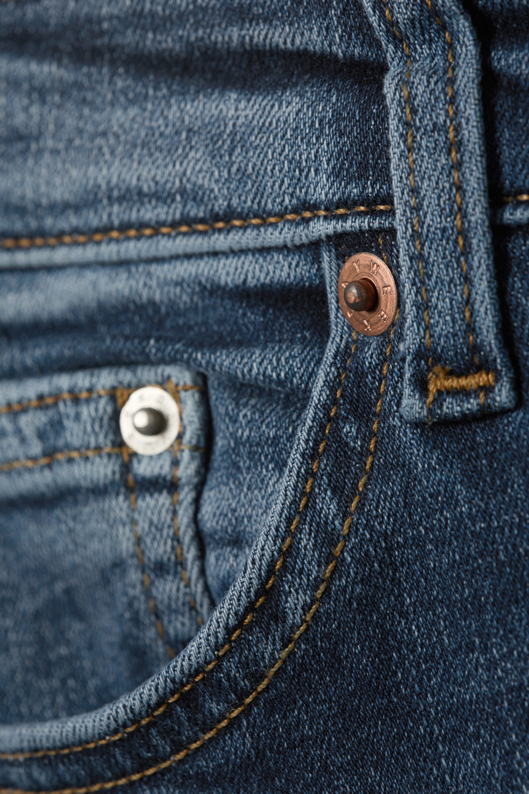 Peak Blue - Mellanblå - Katsumi low waist slim flared leg jeans - 11