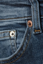 Peak Blue - Mellanblå - Katsumi low waist slim flared leg jeans - 11