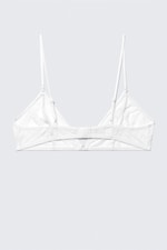 White Lace - Lace Triangle Soft Bra - 1