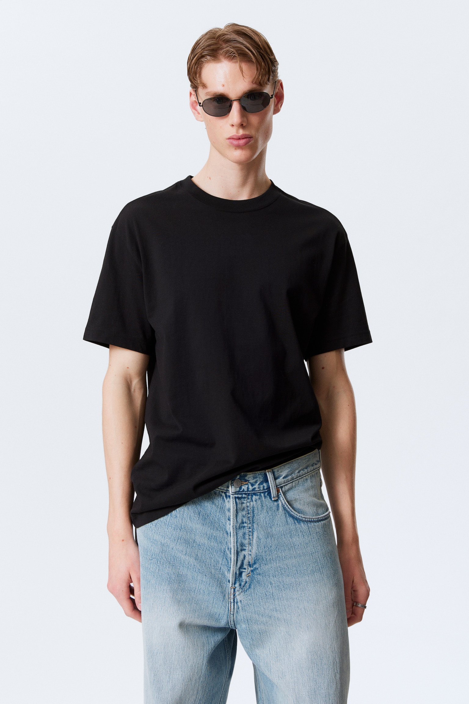 Oversized Heavyweight T-shirt - Czarny/Bright Blue/Biały/Pastelowa zieleń/Zieleń khaki/Off Black