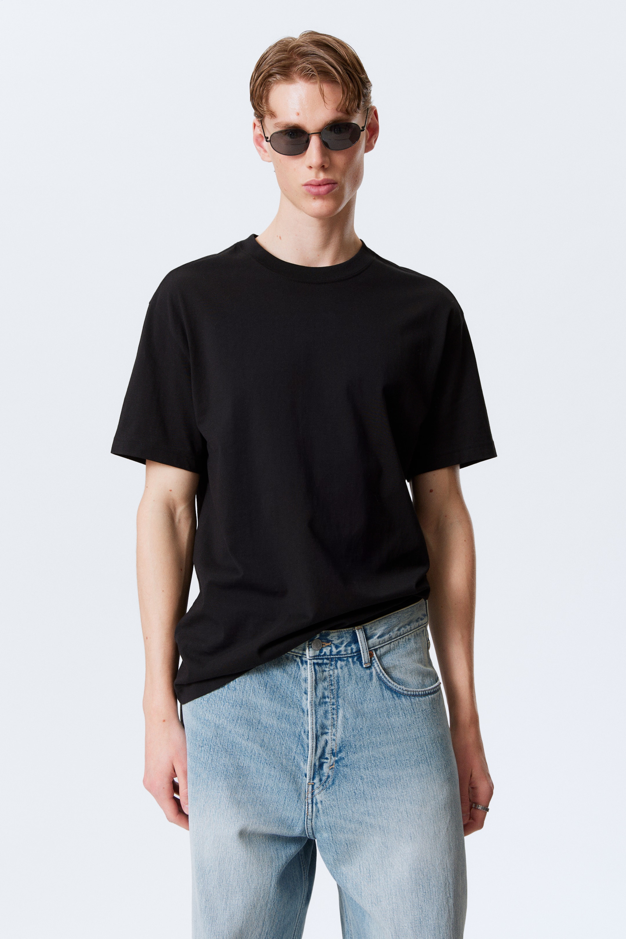 Zobacz większy obraz: Oversized Heavyweight T-shirt - Czarny - ON | H&M PL 1