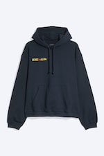 Dark Blue - Home Alone Loose-Fit Hoodie - 4