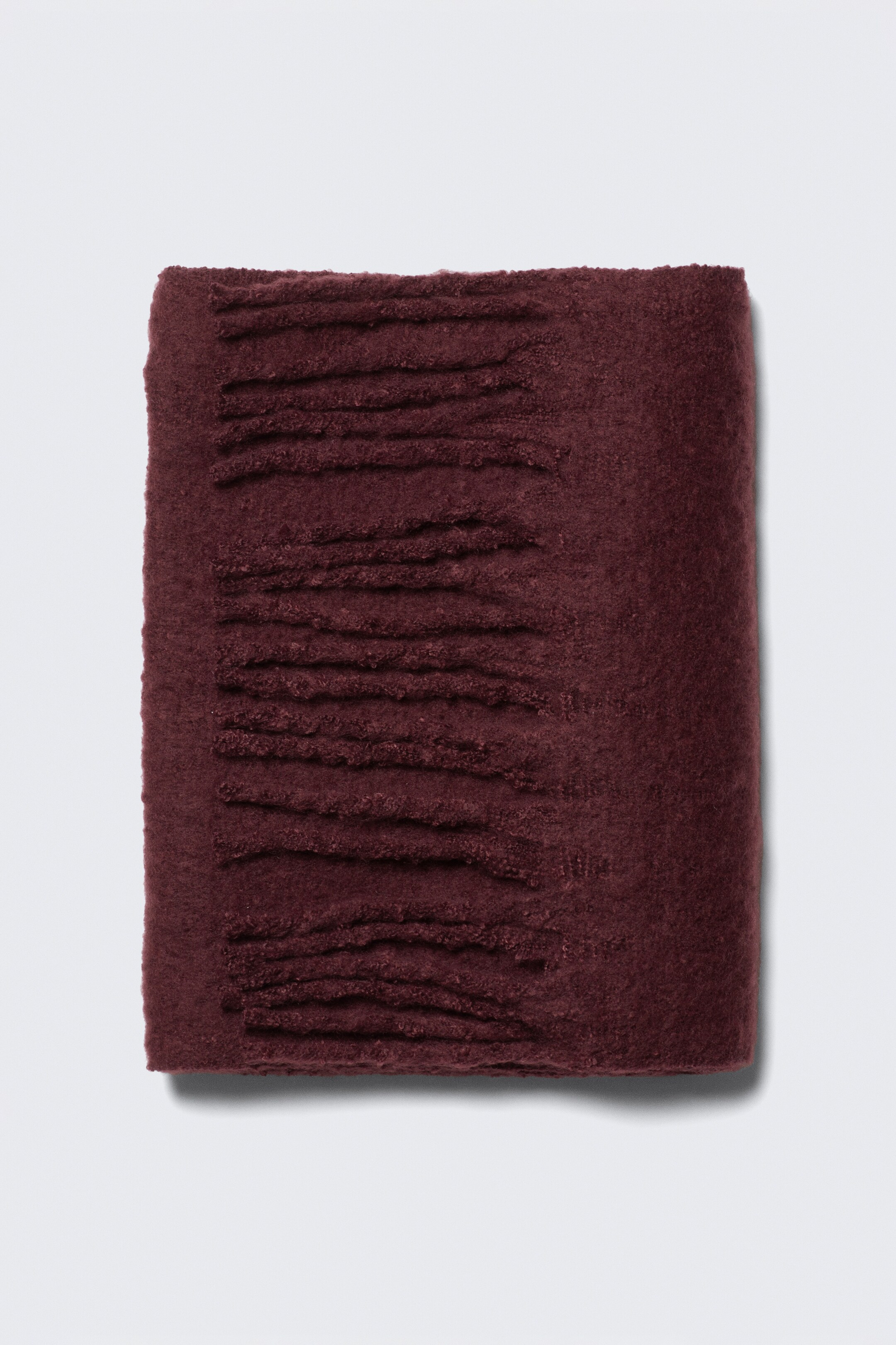 Se større billede: Chunky Tørklæde med Frynser - Bordeaux - DAME | H&M DK 2