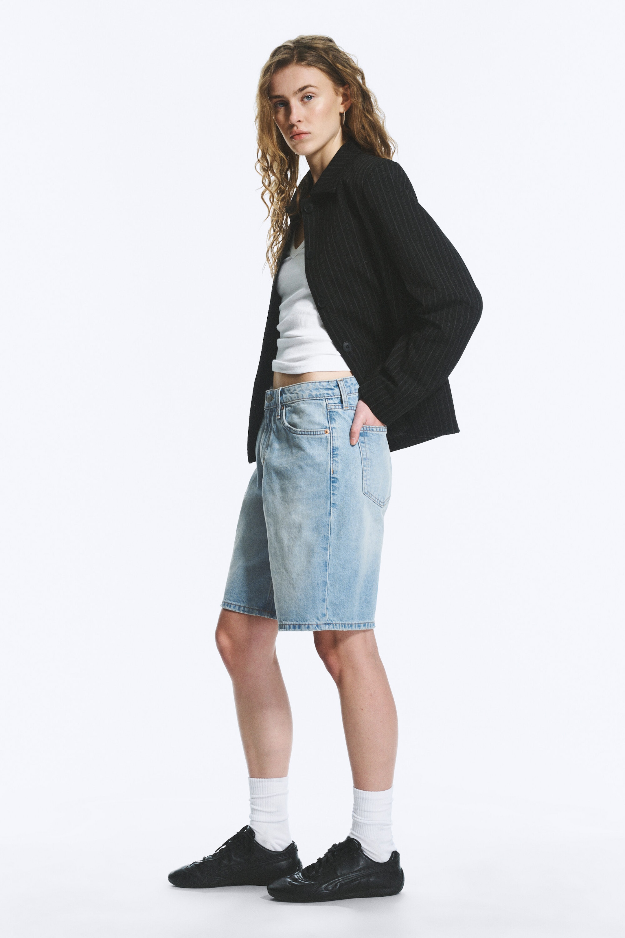 Kimberley Blue - Light Blue - Monterey Low Rise Denim Shorts - 2