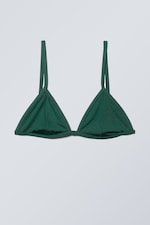 Green Shimmer - Triangle Bikini Top - 0